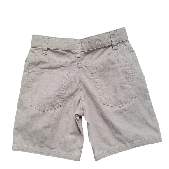 Tan Boys Pull On Woven Flat Front Shorts at Knee - Cat & Jack Adjustable Waist - Picture 5 of 11